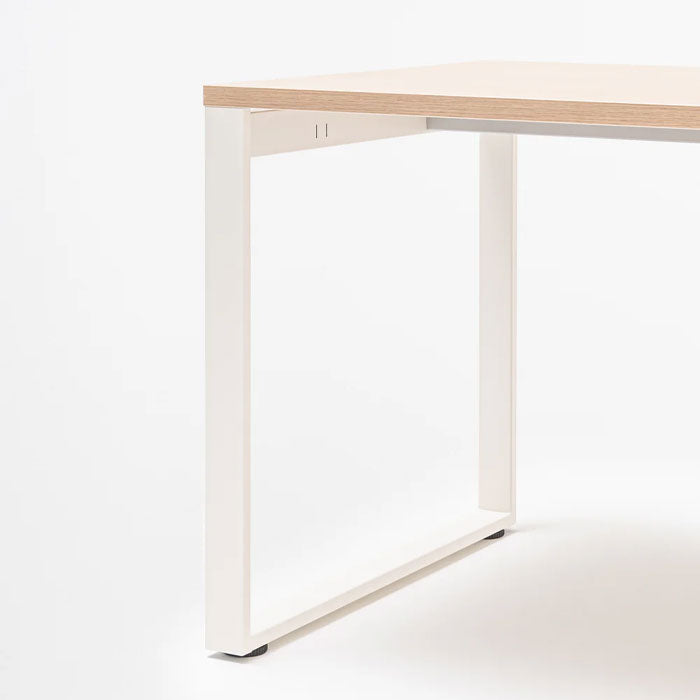 Директорско бюро Ogi Q 180/80 см. с помощен шкаф, Walnut+Black