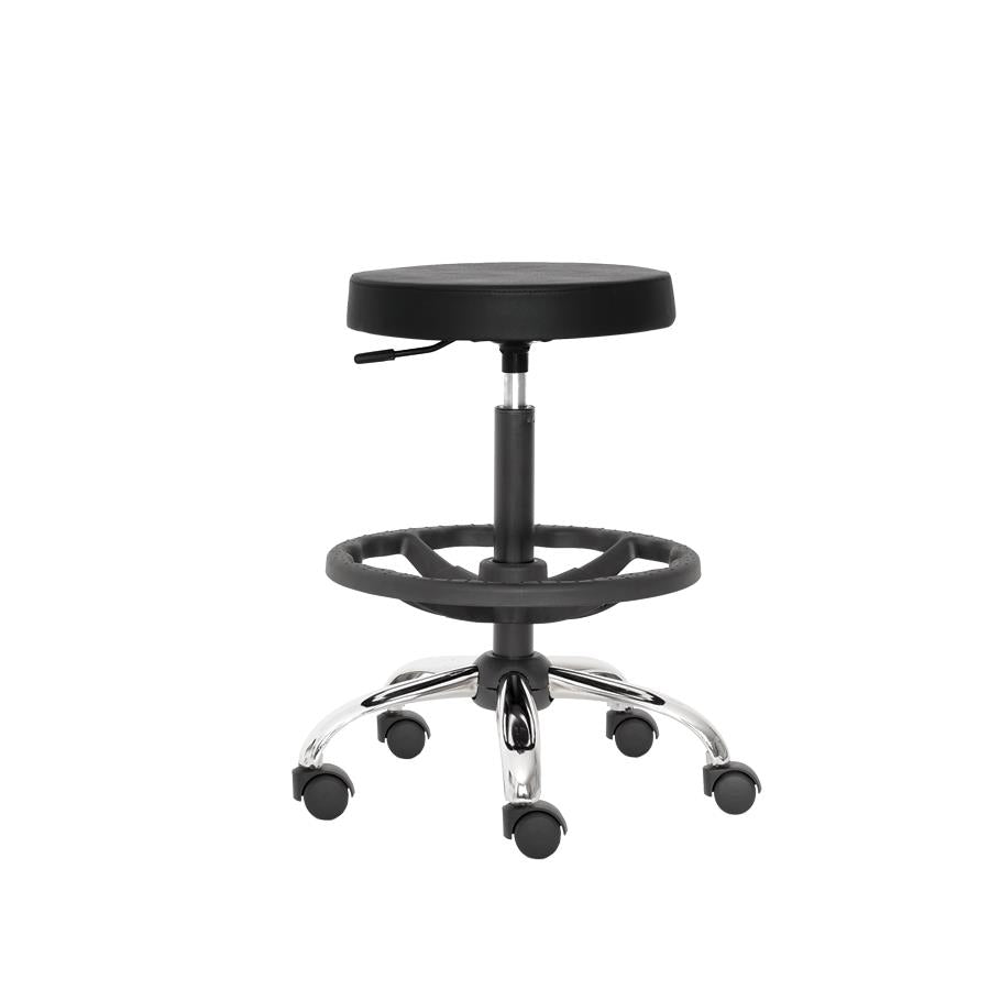 Работна табуретка Tabure TBR 01 111, еко-кожа, с ринг