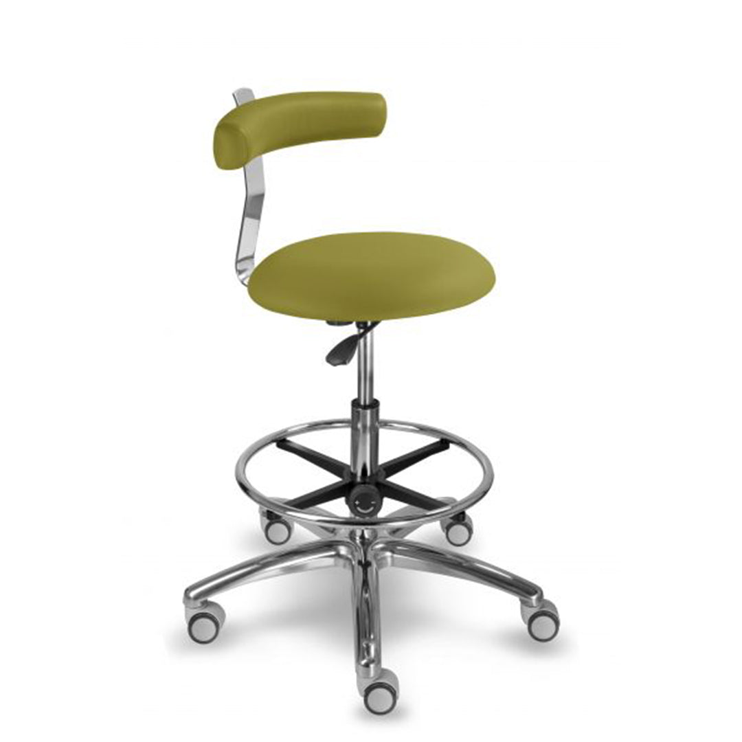 Лабораторен стол с опора за гърба и ринг 1240 Dent Silvertex