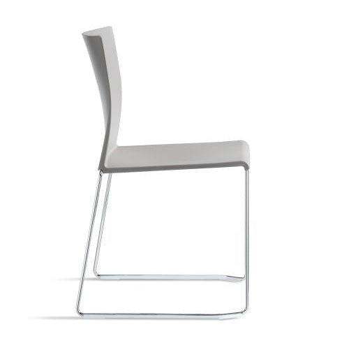 Конферентен стол Artesia S, Mineral Grey, хромирана основа