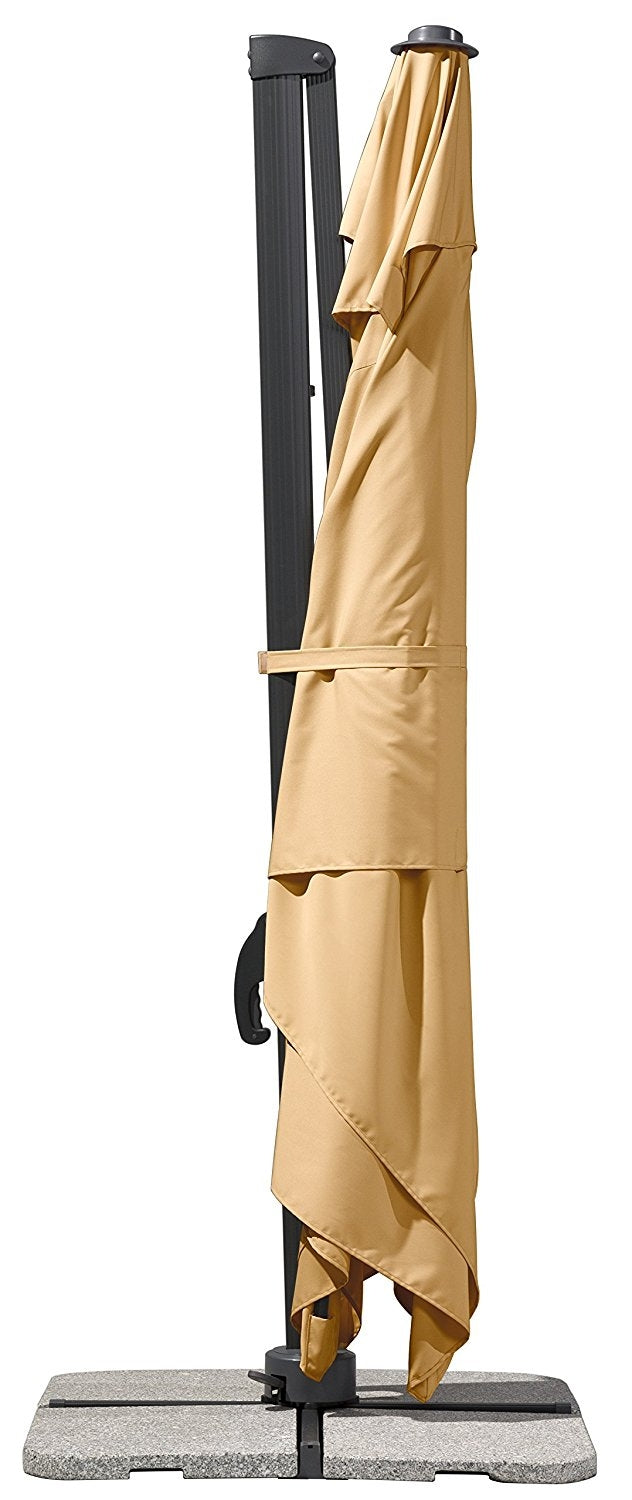 Градински чадър Rhodos Grande 4x3 м - пясък