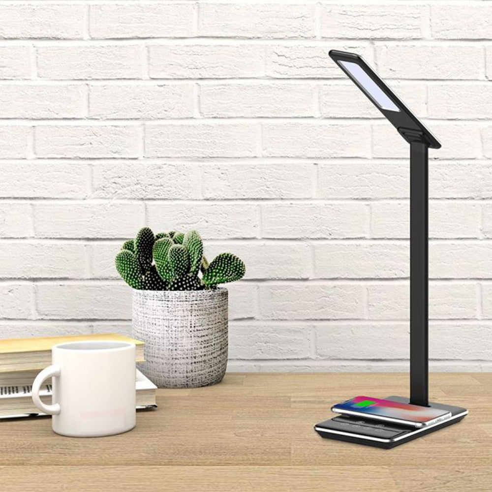 Ергономична настолна LED лампа 5 W със зареждане на GSM, бяла