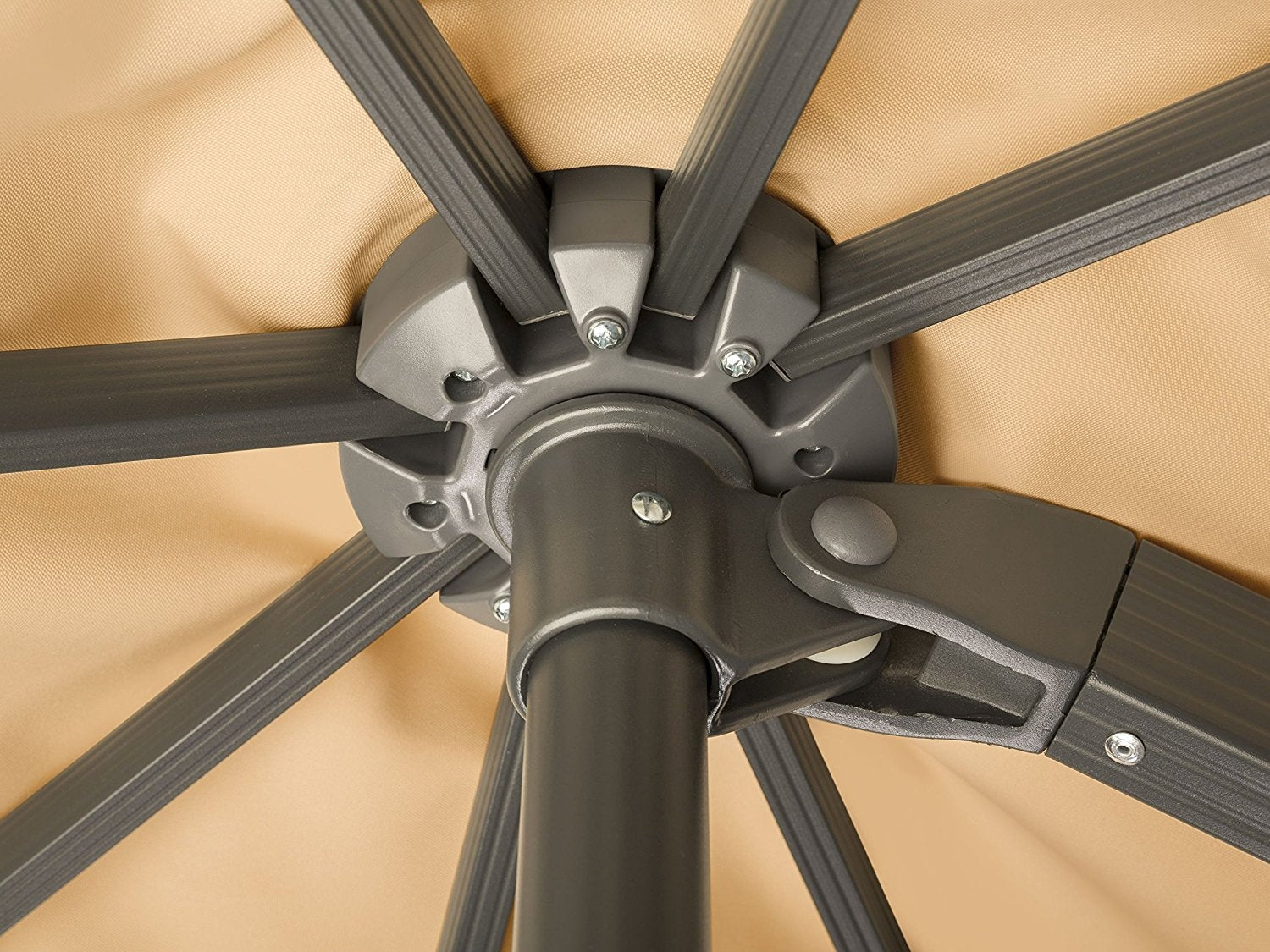 Градински чадър Rhodos Grande 4x3 м - пясък