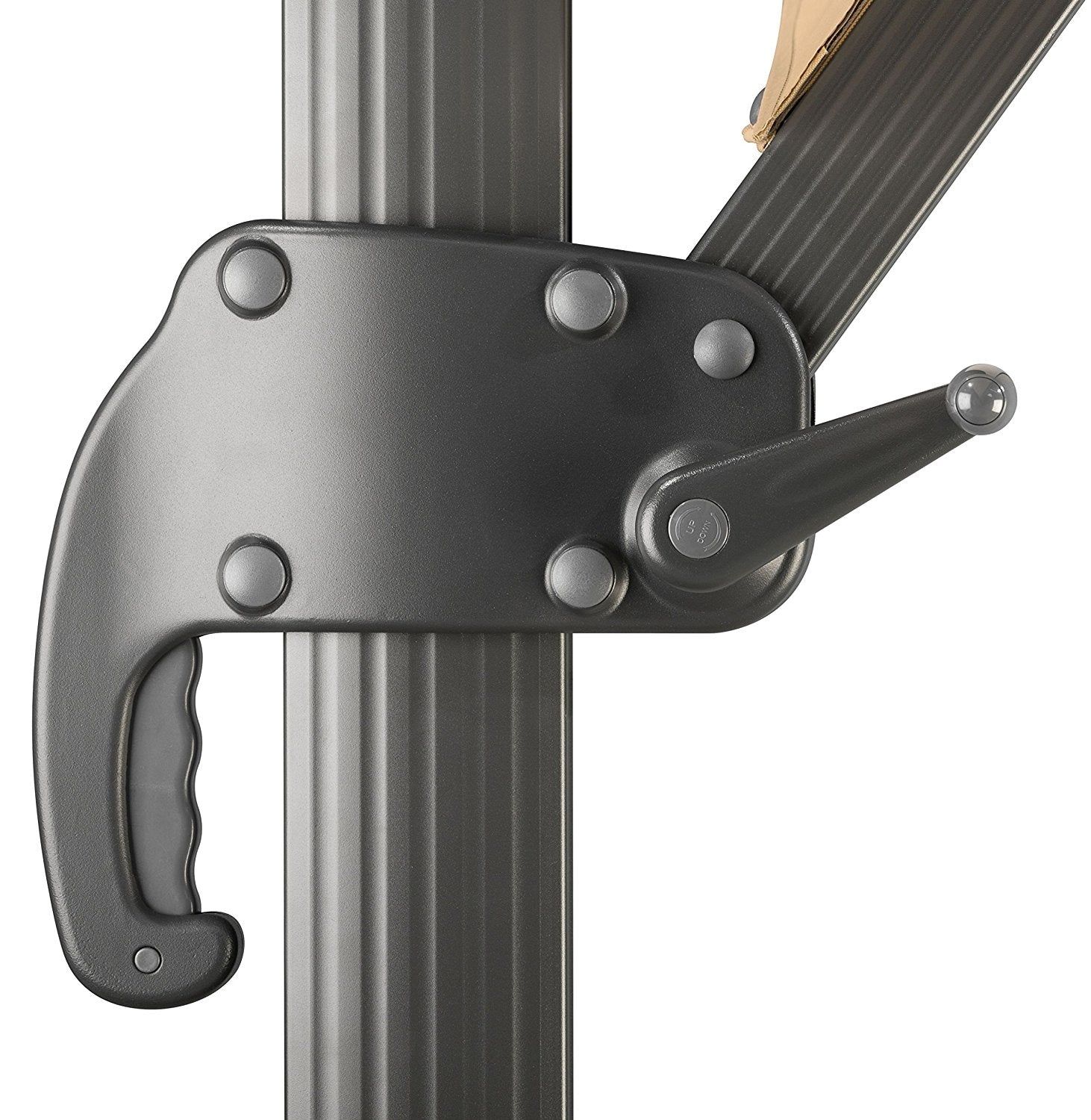 Градински чадър Rhodos Grande 4x3 м - пясък