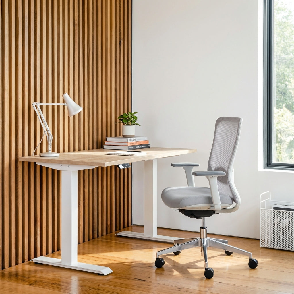 Ергономичен стол ChairPro 1000 W - светло сив