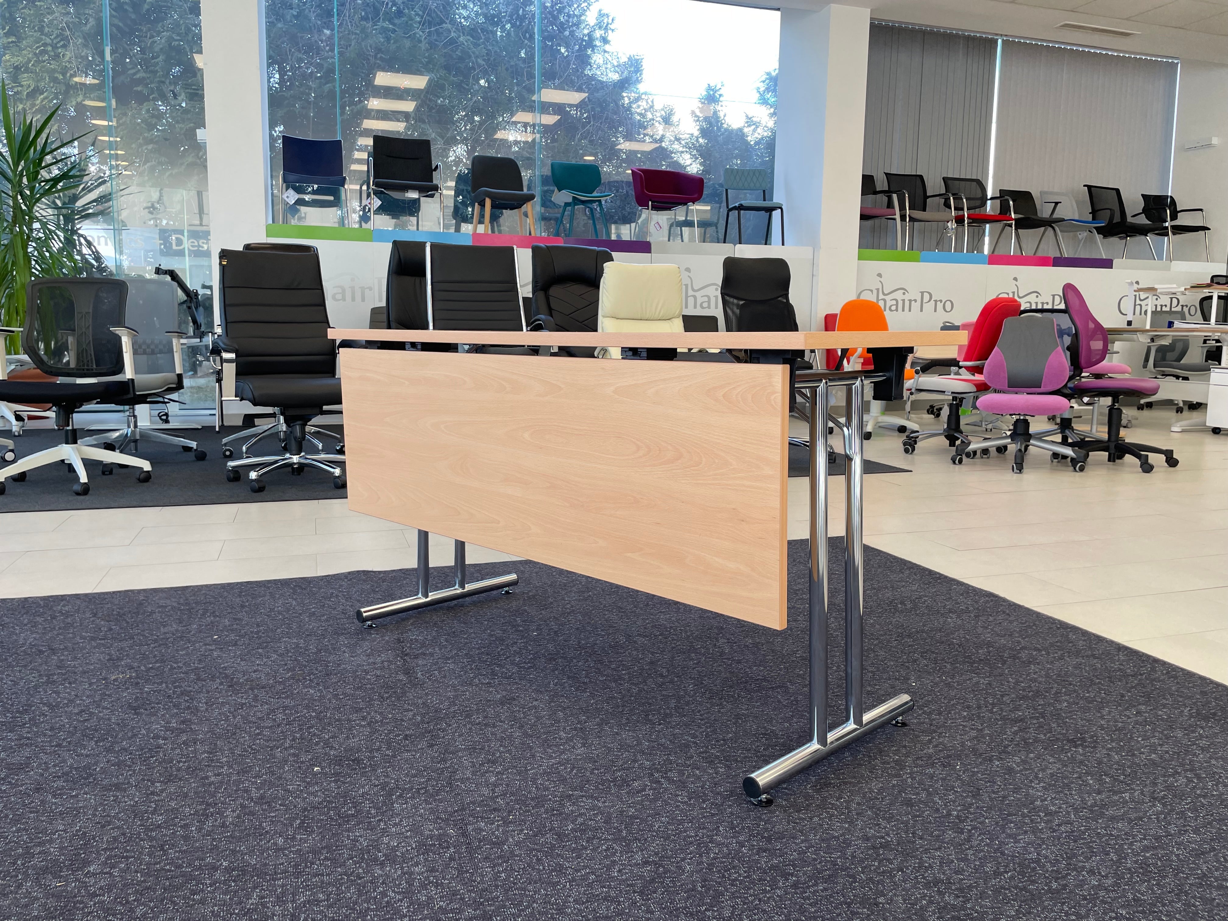 Маса FOLDING SC 921 хром плот 138/50 см