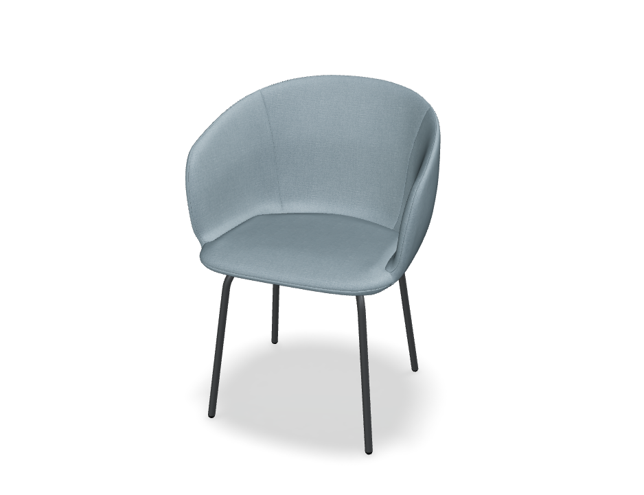 Посетителски стол Grace с 4 крака