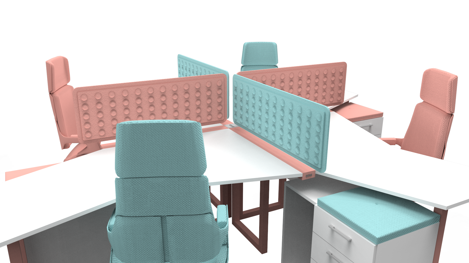 Работна станция GAMA 4x - 4 работни места - мостра