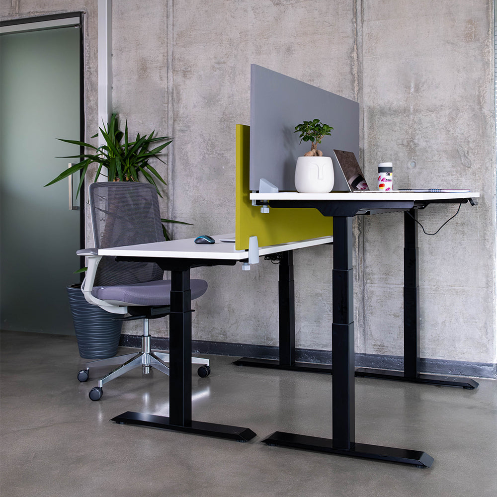 Челен акустичен панел за бюро 118/50/2 см - сив