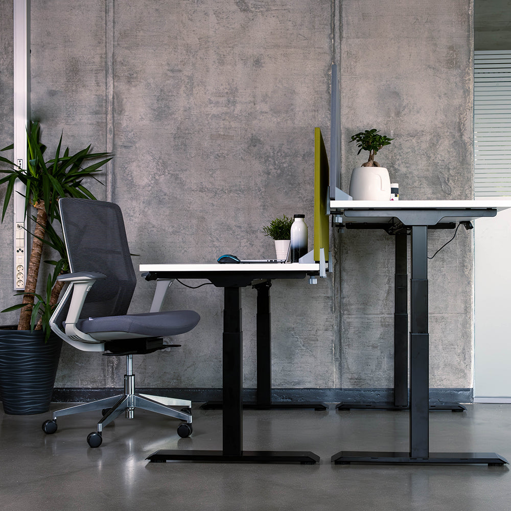 Челен акустичен панел за бюро 118/50/2 см - сив