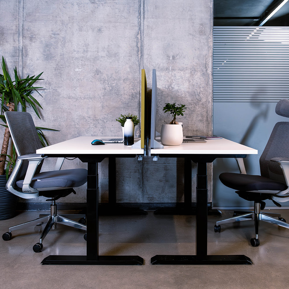 Челен акустичен панел за бюро 118/50/2 см - сив