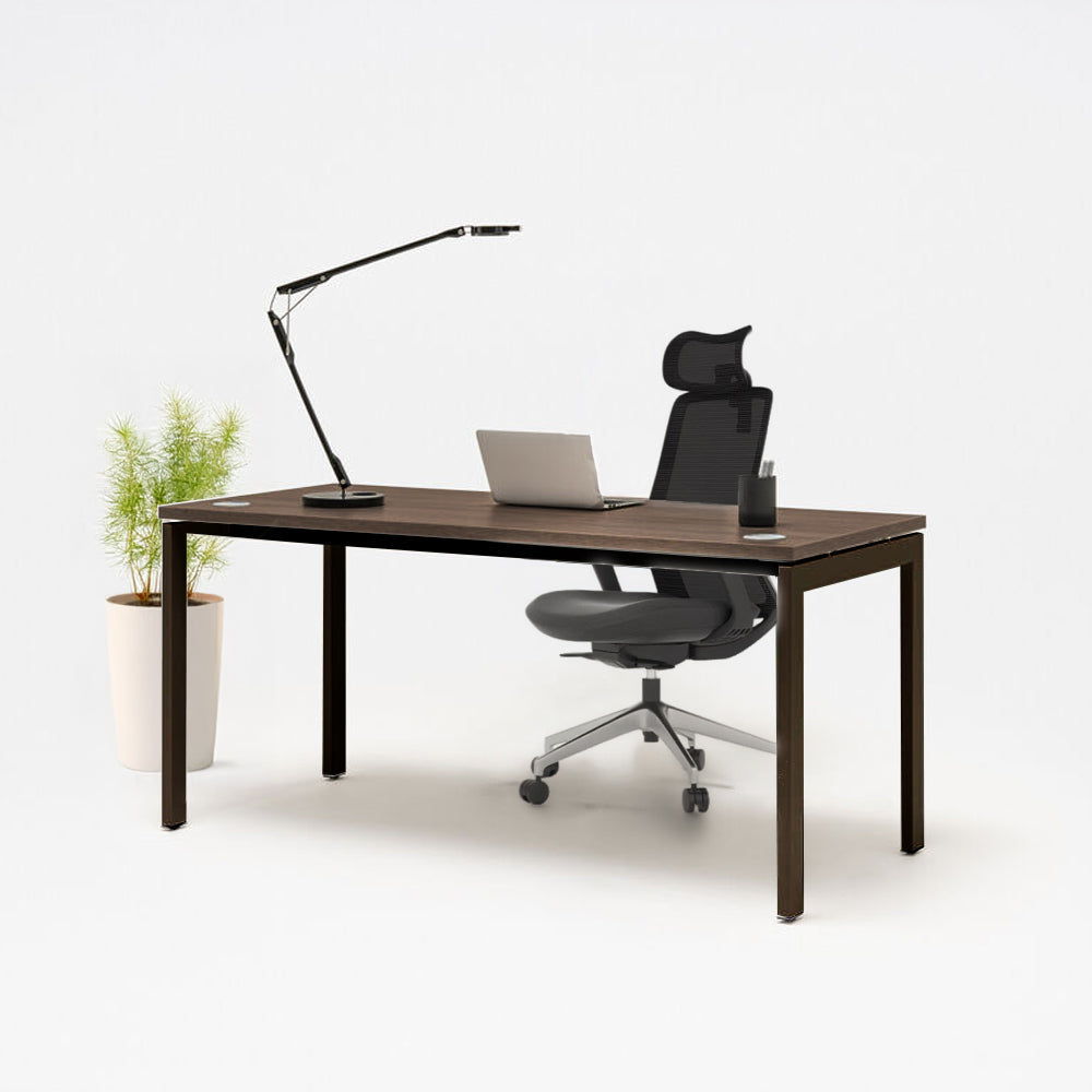 Ергономичен стол ChairPro Nexus Black (Цвят) : Black Seat | FOCUS бюро от ChairPro (Цвят) : Орех + Черно