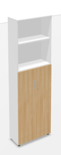 Офис шкаф Op-lite с врати и заключване 80x36х188 cм., STD1 и STD11