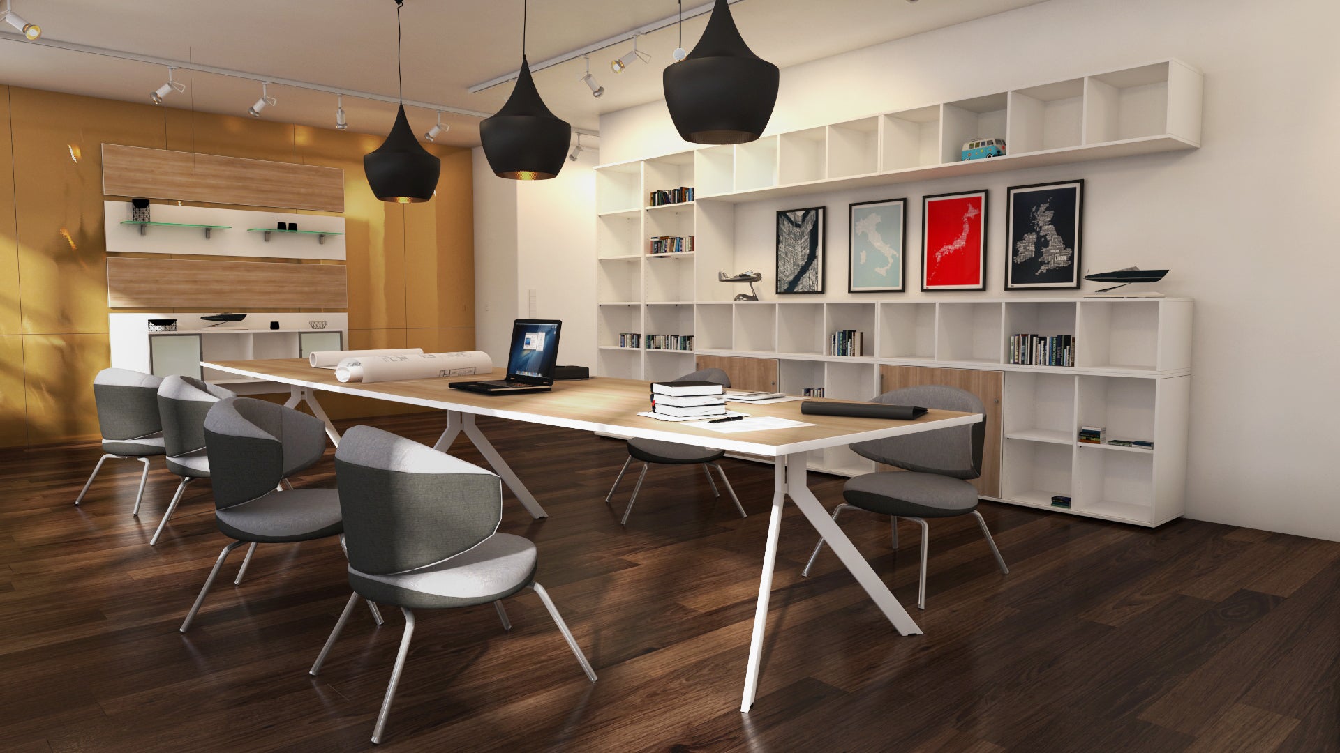 Конферентна маса AXY Line Y, Barrel Shape, 2400x1000 мм.