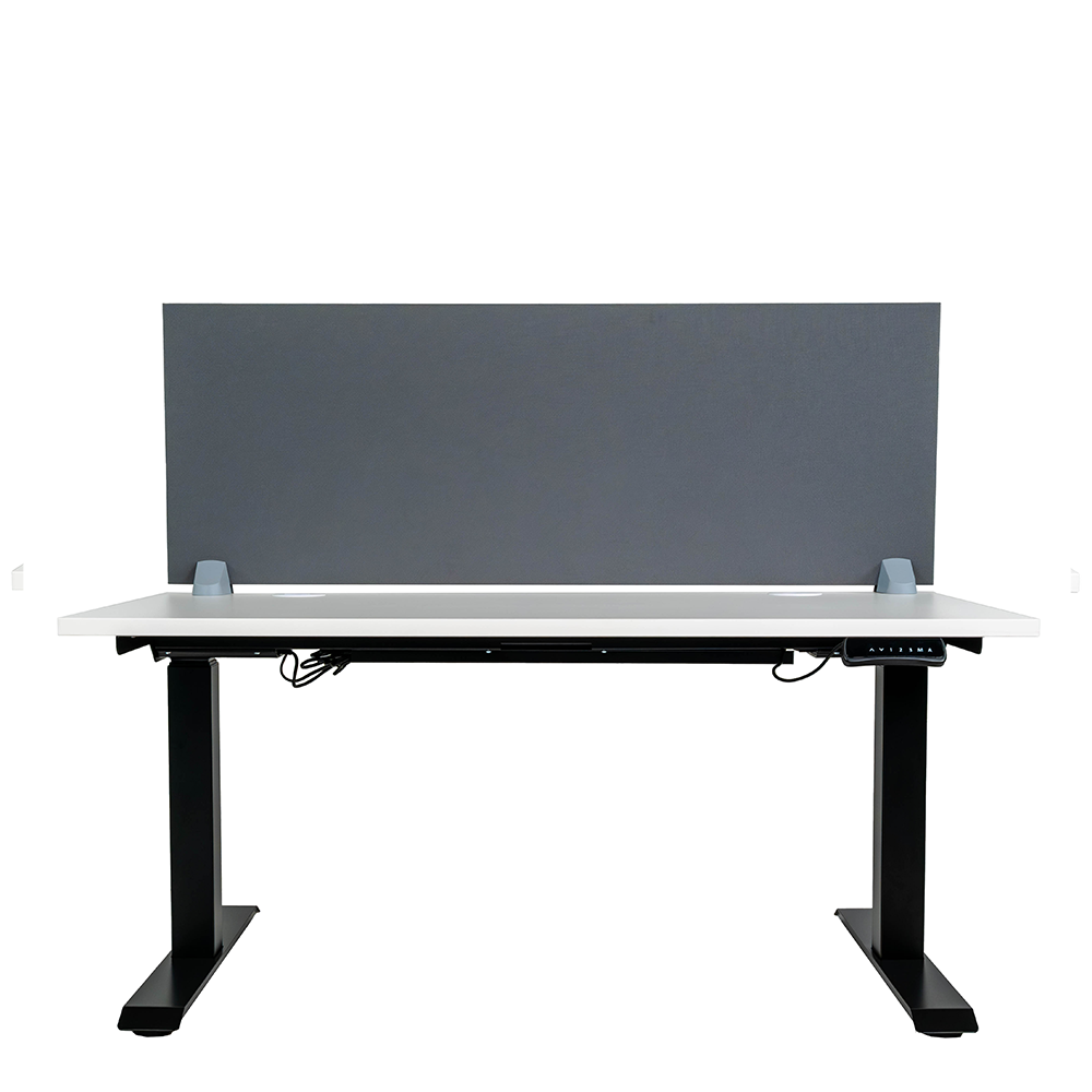 Челен акустичен панел за бюро 118/50/2 см - сив