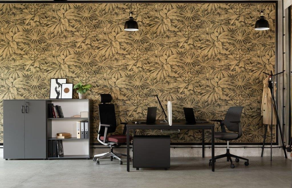 Офис шкаф Op-lite с две цели врати и заключване800 х 360 х 1140 mm