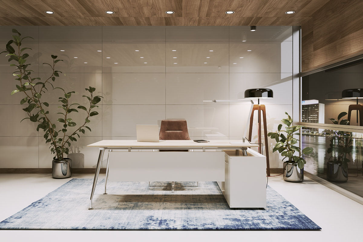 Директорско бюро Sirio, 1800x800, основа хром, European Maple STD11