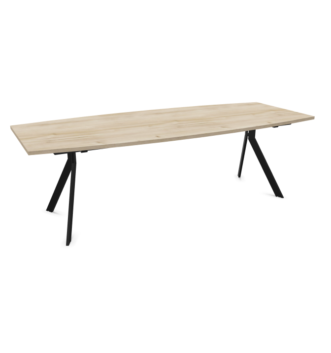 Конферентна маса AXY Line Y, Barrel Shape, 2400x1000 мм.