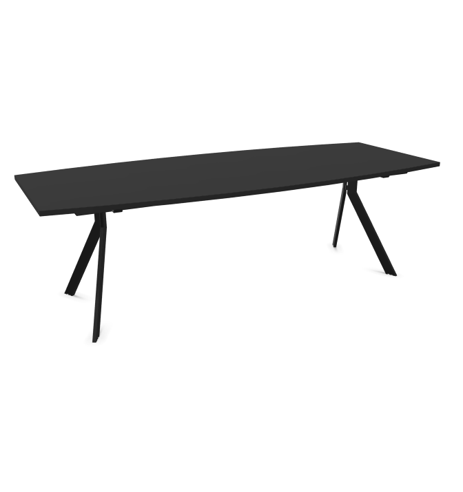 Конферентна маса AXY Line Y, Barrel Shape, 2400x1000 мм.