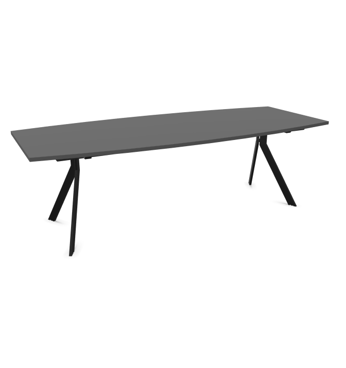 Конферентна маса AXY Line Y, Barrel Shape, 2400x1000 мм.