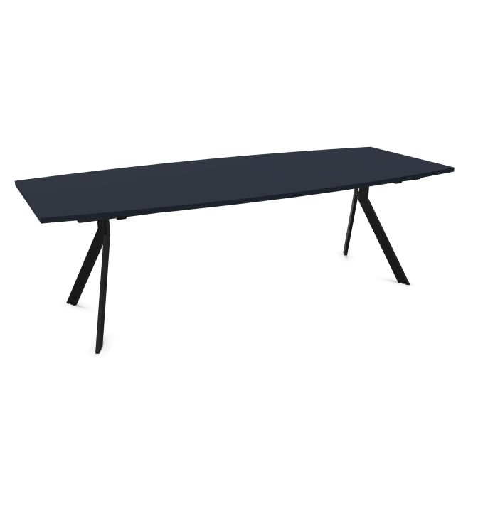 Конферентна маса AXY Line Y, Barrel Shape, 2400x1000 мм.