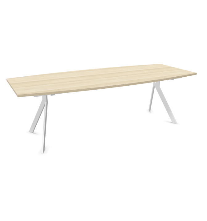 Конферентна маса AXY Line Y, Barrel Shape, 2400x1000 мм.