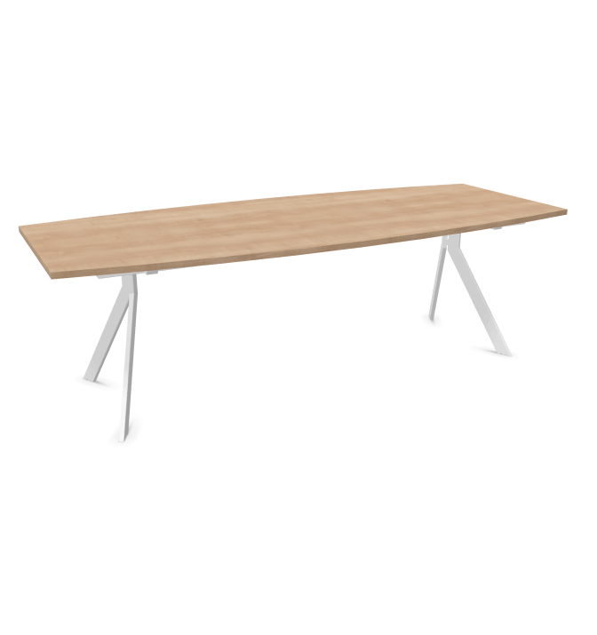 Конферентна маса AXY Line Y, Barrel Shape, 2400x1000 мм.