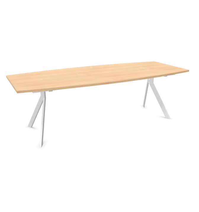 Конферентна маса AXY Line Y, Barrel Shape, 2400x1000 мм.