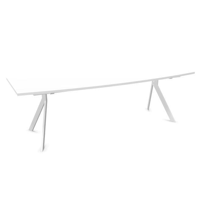 Конферентна маса AXY Line Y, Barrel Shape, 2400x1000 мм.