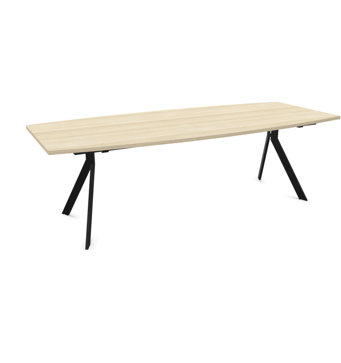 Конферентна маса AXY Line Y, Barrel Shape, 2400x1000 мм.