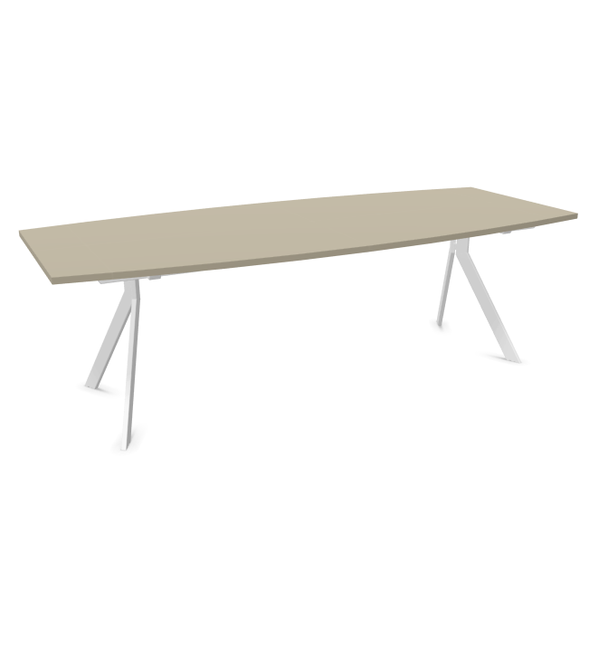 Конферентна маса AXY Line Y, Barrel Shape, 2400x1000 мм.