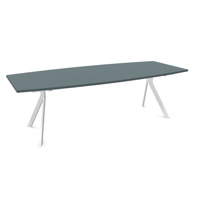 Конферентна маса AXY Line Y, Barrel Shape, 2400x1000 мм.