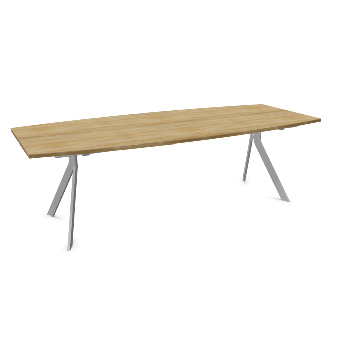 Конферентна маса AXY Line Y, Barrel Shape, 2400x1000 мм.