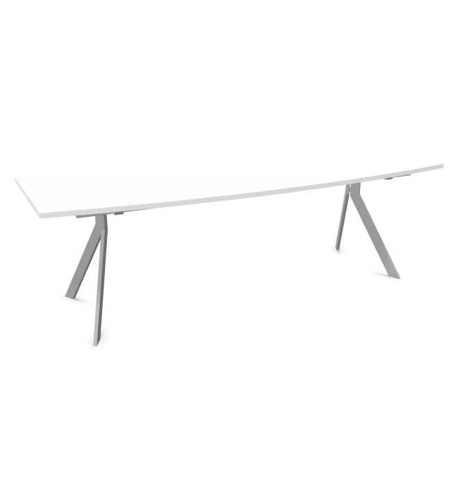 Конферентна маса AXY Line Y, Barrel Shape, 2400x1000 мм.