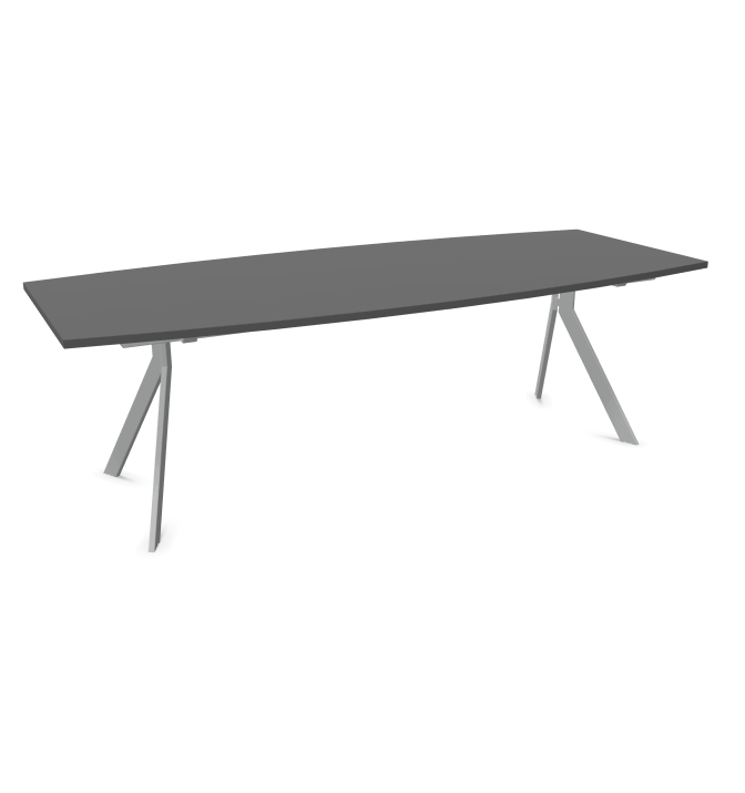 Конферентна маса AXY Line Y, Barrel Shape, 2400x1000 мм.