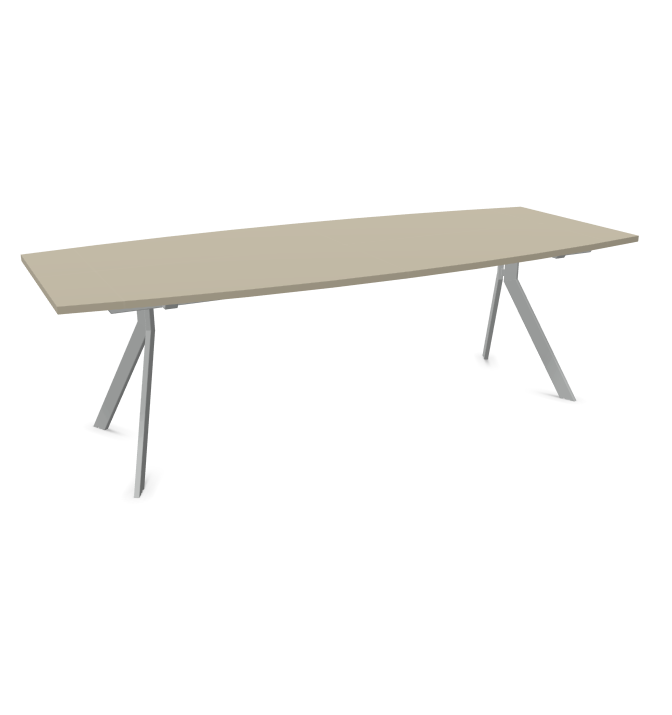 Конферентна маса AXY Line Y, Barrel Shape, 2400x1000 мм.