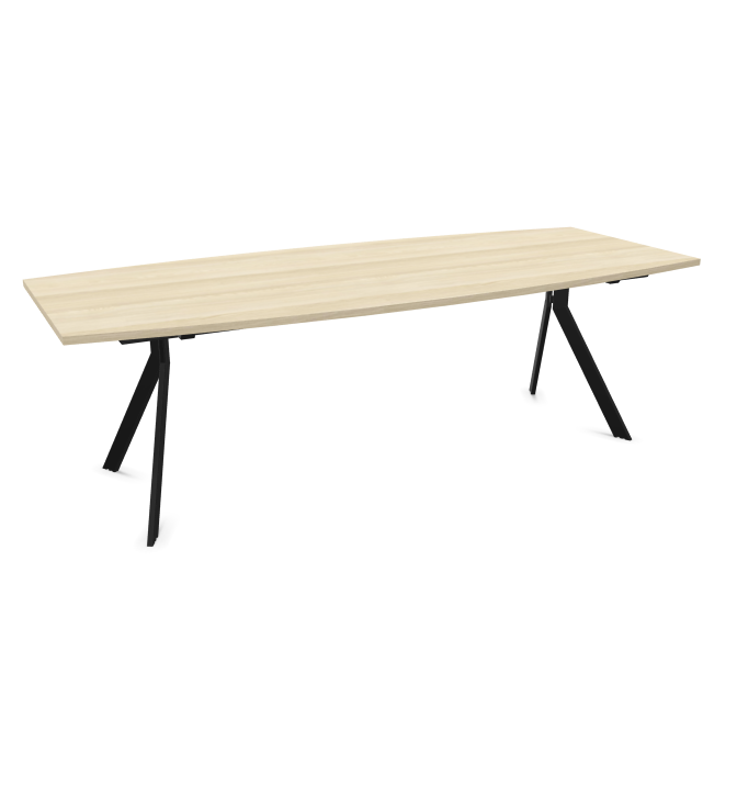 Конферентна маса AXY Line Y, Barrel Shape, 2400x1000 мм.