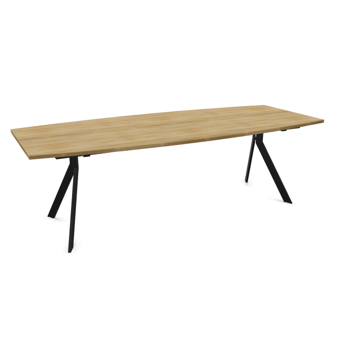 Конферентна маса AXY Line Y, Barrel Shape, 2400x1000 мм.