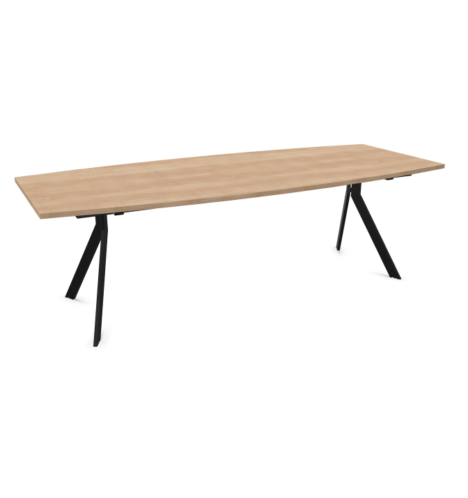 Конферентна маса AXY Line Y, Barrel Shape, 2400x1000 мм.