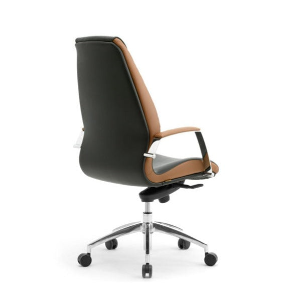 Директорски стол Wave 1500L high-back, капитониран, естествена кожа