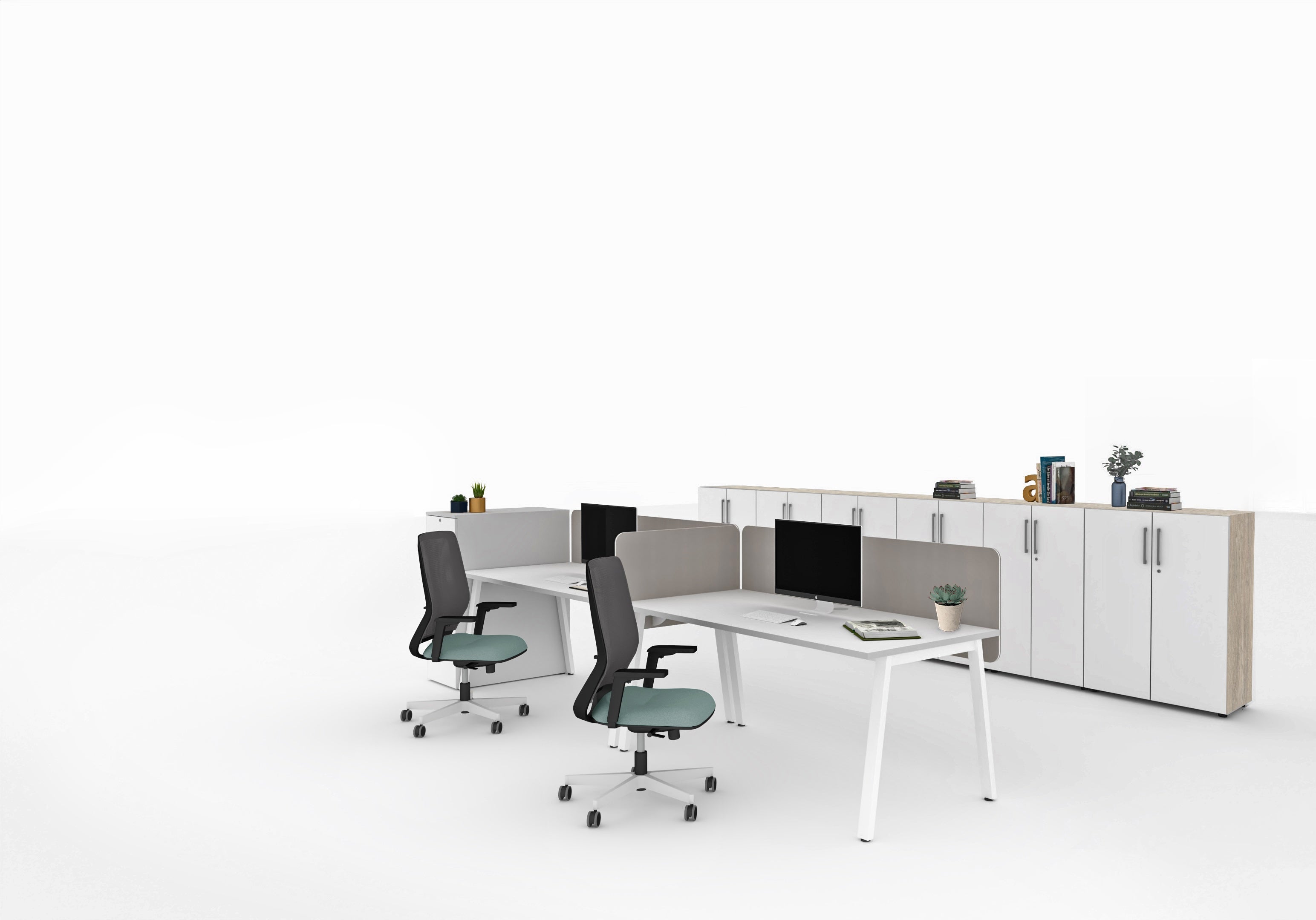 Офис шкаф с плъзгащи се врати и заключване PR12 420x1600х633 мм.