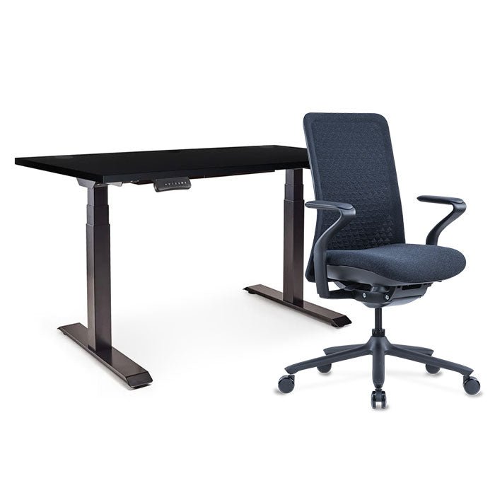 Sereni Цвят: Галактика | Ergo Desk Pro Цвят: Черен | Цвят на плота: Черен