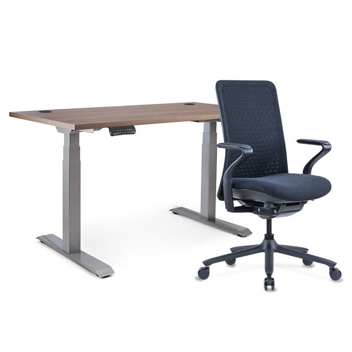 Sereni Цвят: Галактика | Ergo Desk Pro Цвят: Сив | Цвят на плота: Орех Пасифик табак