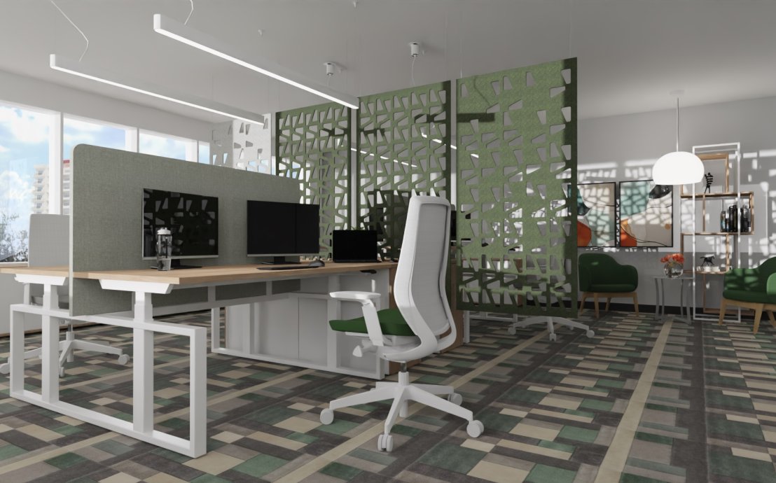 Филцова акустична завеса Texo - 85x0.9x170 см.