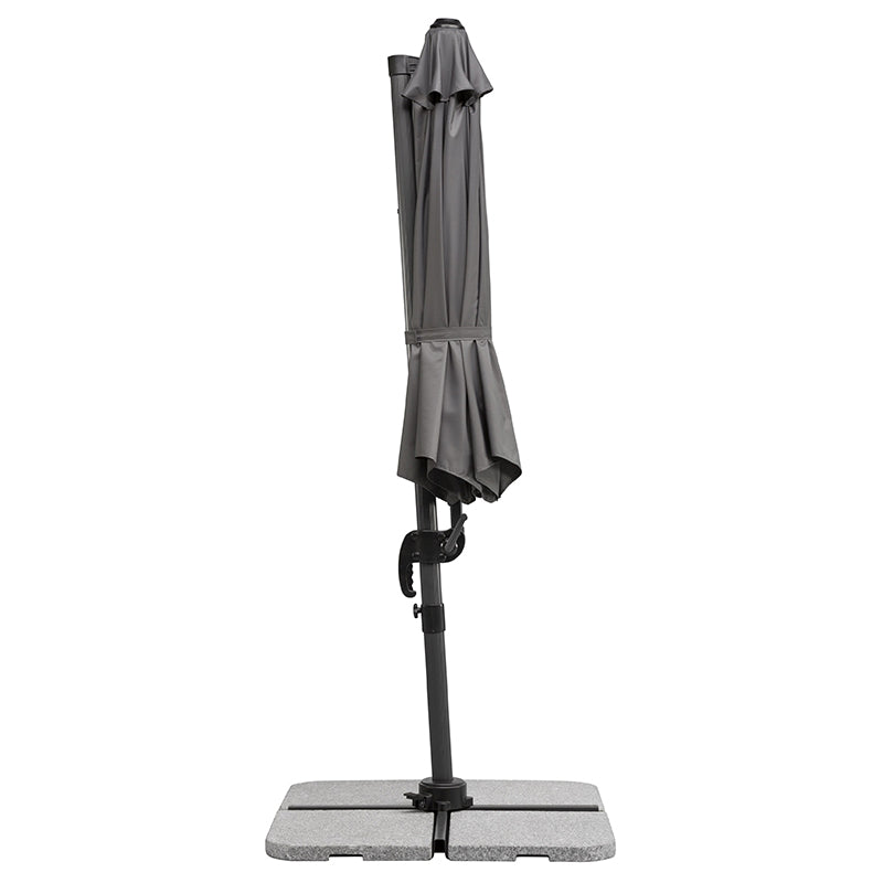 Градински чадър Rhodos Blacklight 3 м – антрацит