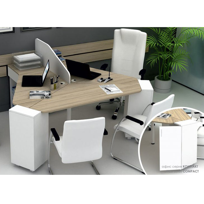 Бюро с 2 работни места 2030x1665 Compact - ChairPro