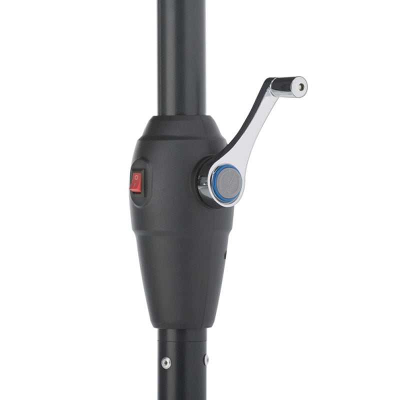 Соларен LED градински чадър BLACKLIGHT 2.7 м - антрацит