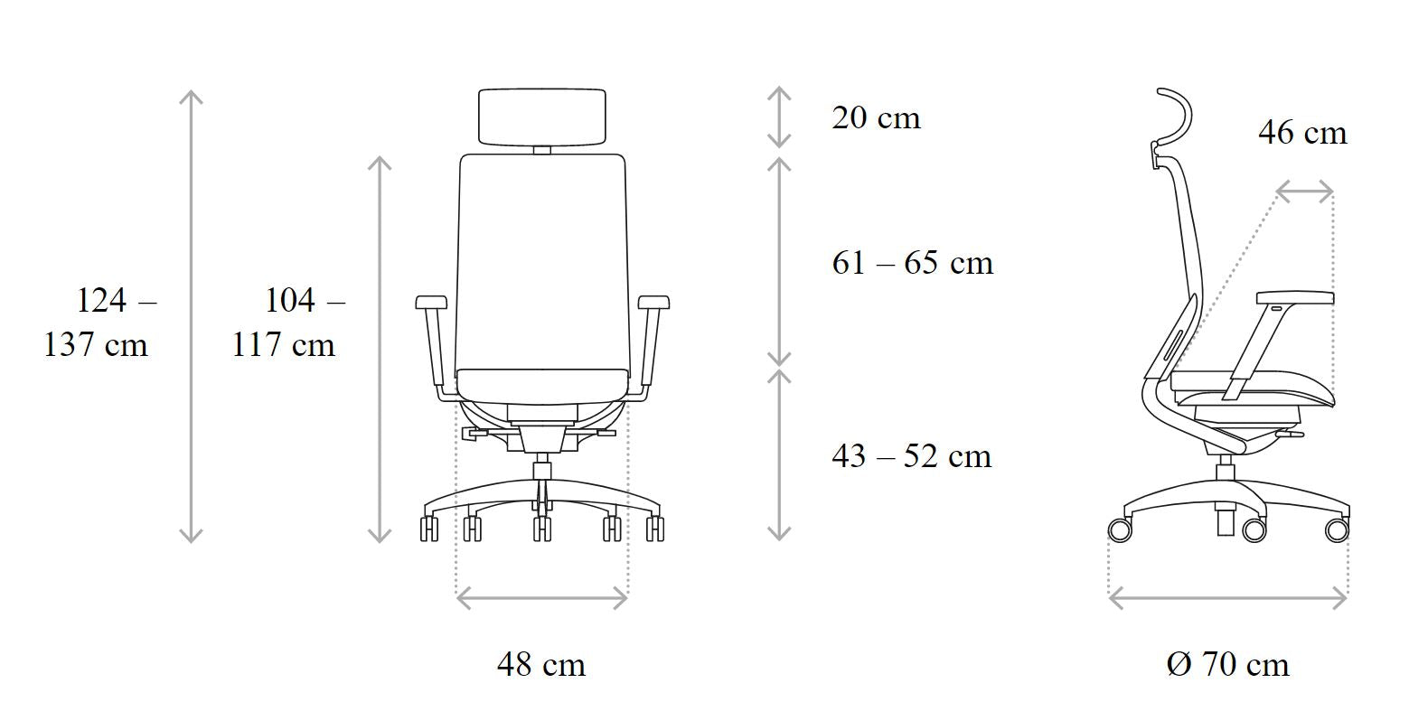 Ергономичен стол Wagner ErgoMedic 100-1