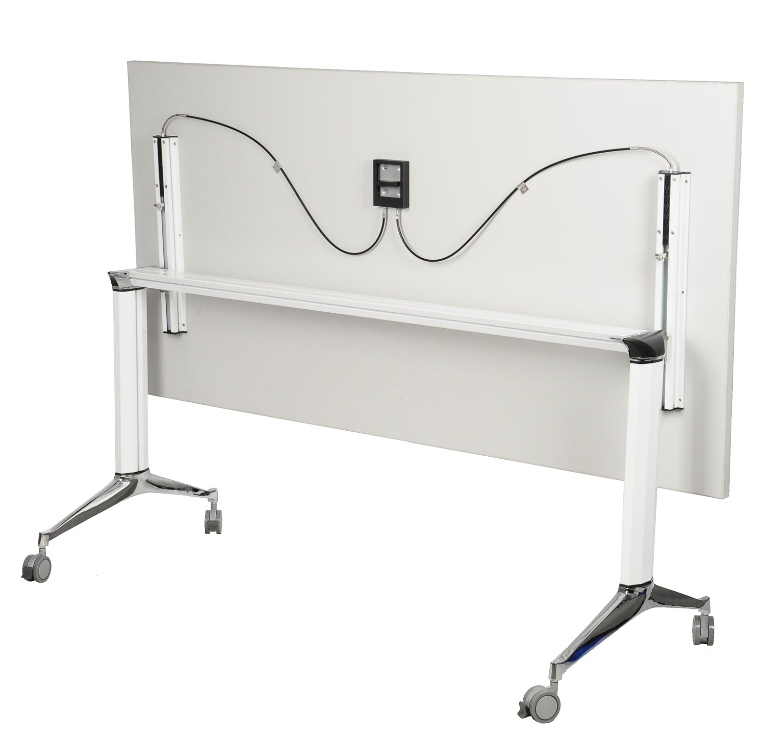 Маса Flip chrome+white NY 150 плот 158/70 см.