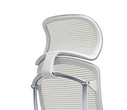 Широк подглавник Contessa II, бяла рамка, бяла мрежа